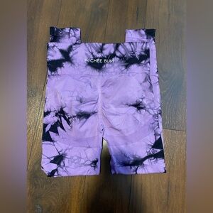 Pchee bum scrunch back small women Leggings bottoms active purple black Pcheebum